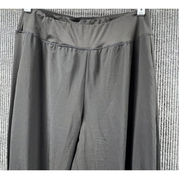 Womens Large Black Elastic Waist Jogger Pants Sleek Feel Stretchy Loungewear - Picture 6 of 11